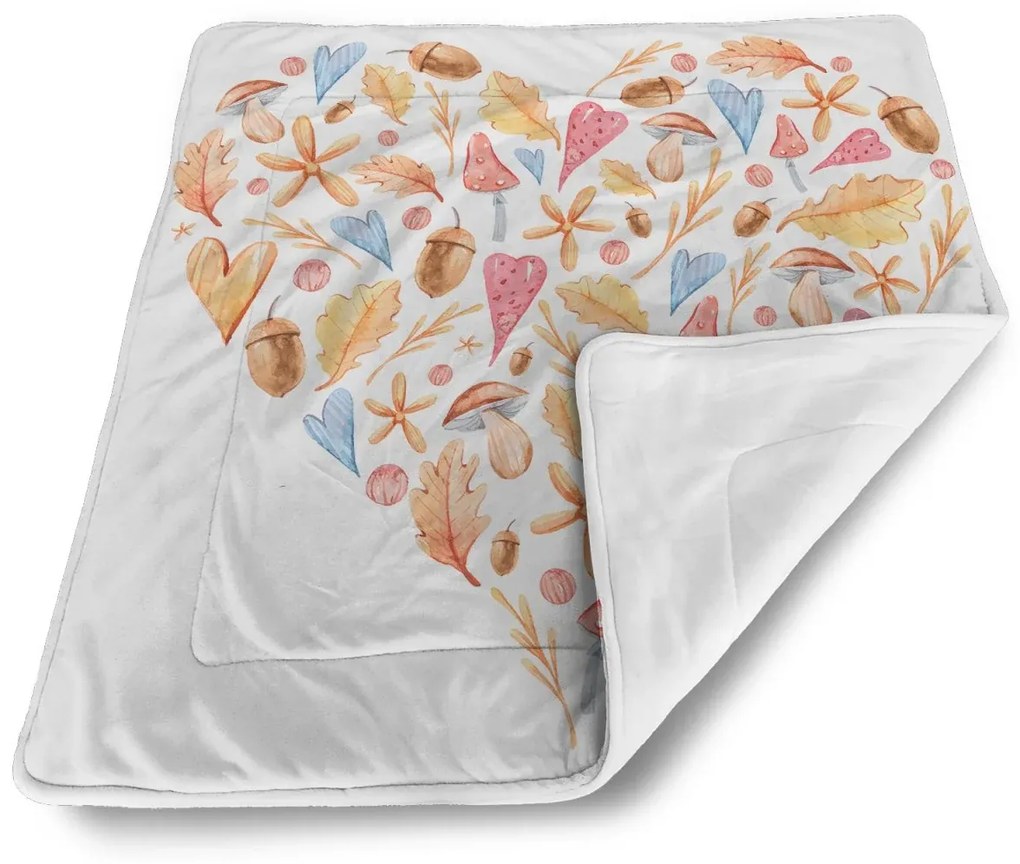 Sablio Deka pre bábätko Jesenné srdce - 80x100 cm