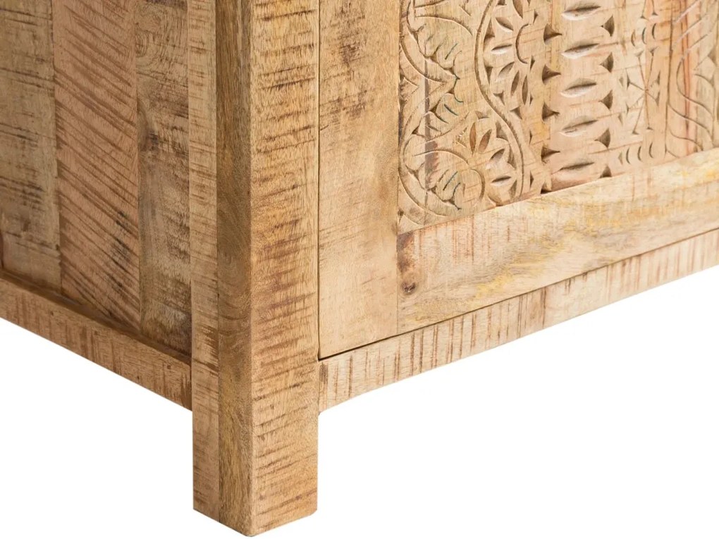 furniture-nabytek.cz - Masivní vitrína Mumbai Mango z mangového dřeva, lakovaná, hnědá