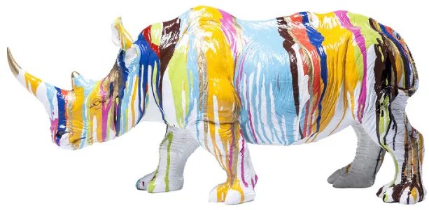 Rhino socha pestrofarebná 26cm