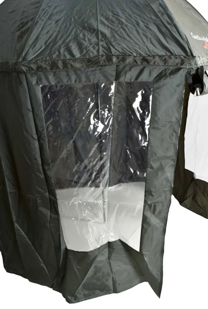 Rybársky dáždnik s plachtou JUKON 195 cm tmavozelený