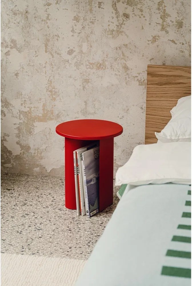 Kovový okrúhly odkladací stolík ø 35 cm Sato – noo.ma