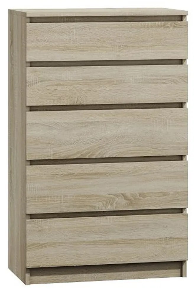 Komoda 5 zásuviek Malva Dub Sonoma