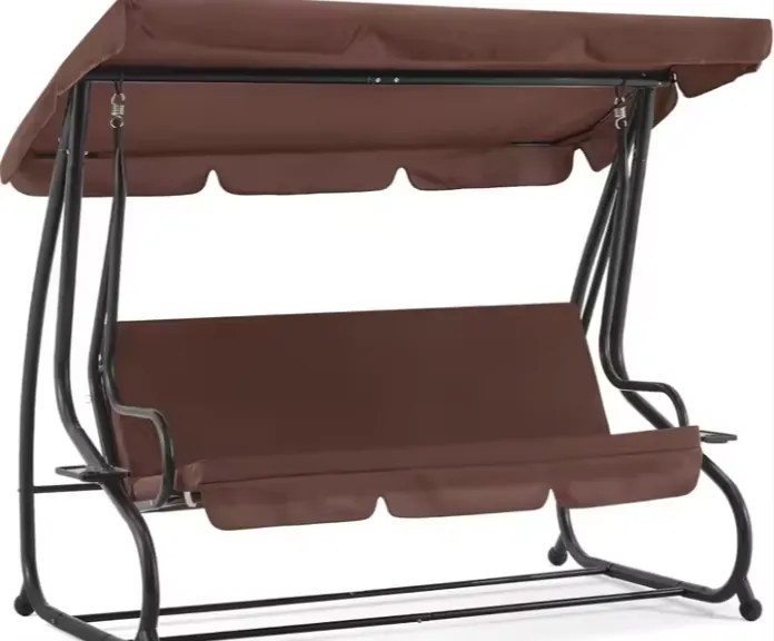 Lean Záhradná hojdačka hnedá – 280kg, 4 vankúše