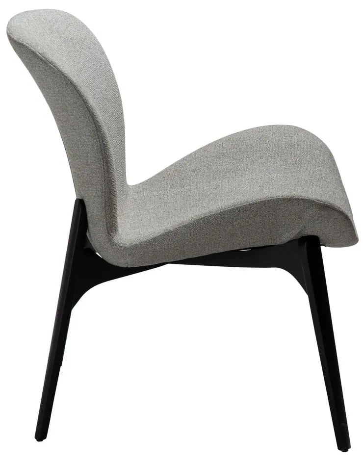 Sivé kreslo z textílie buklé Paragon – DAN-FORM Denmark