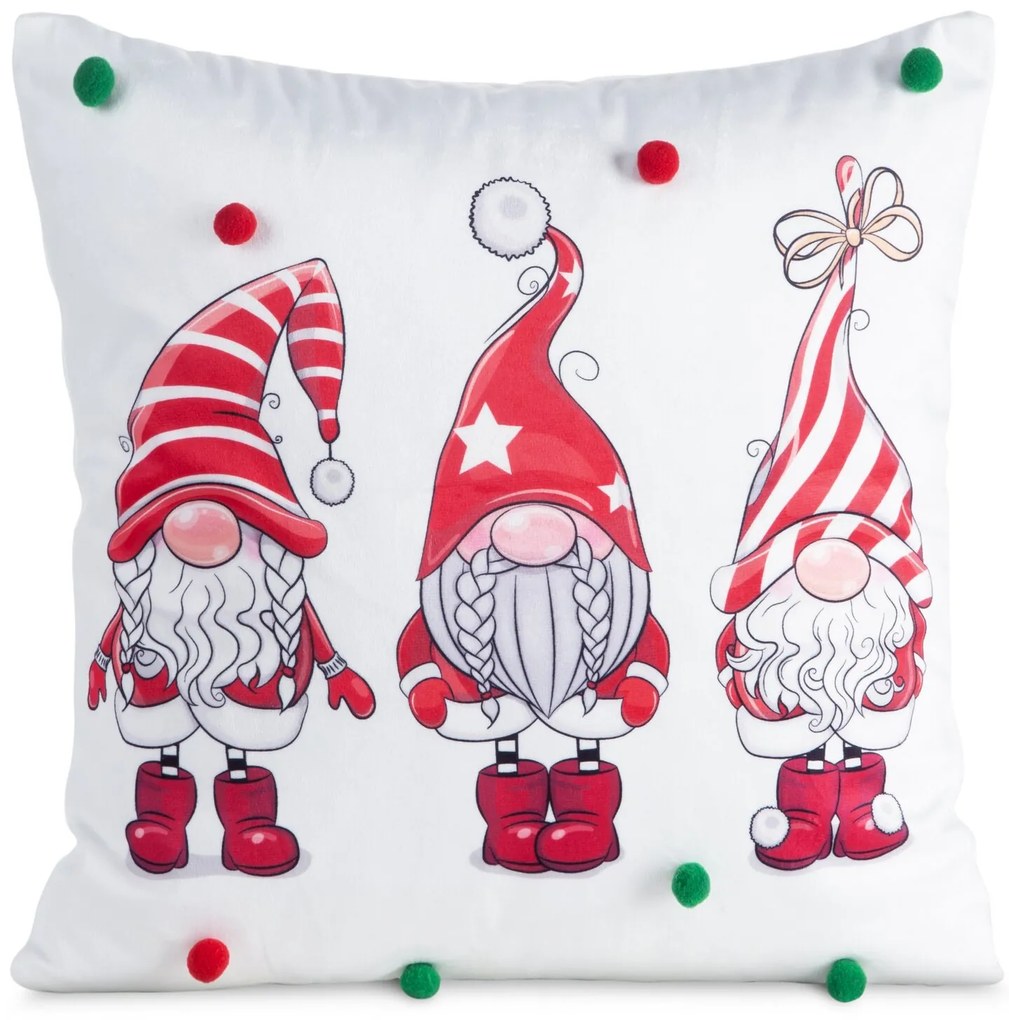 VIANOČNÁ DEKORAČNÁ OBLIEČKA NA VANKÚŠ GOBLIN 45X45 CM VZOROVANÁ