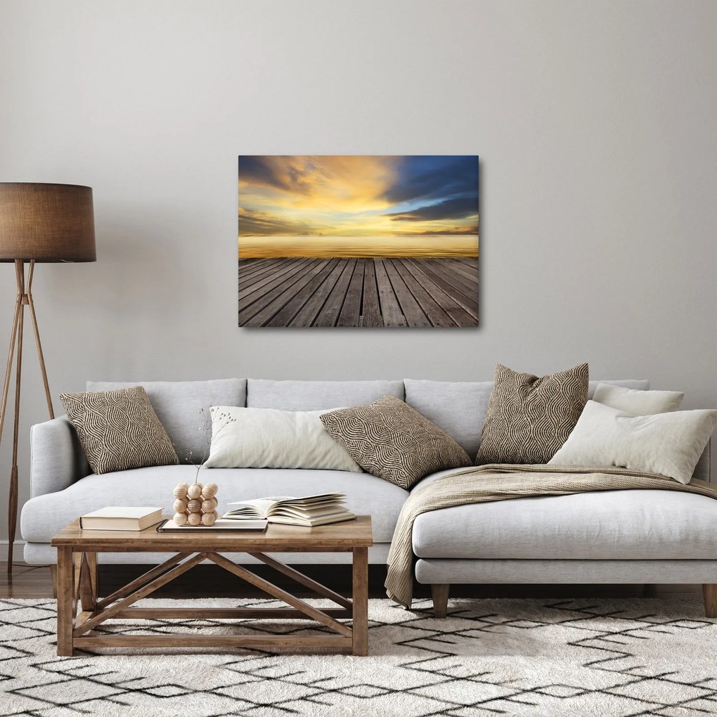 Obraz - Mólo s výhľadom (70x50 cm)