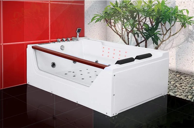 BPS-koupelny Hydromasážna vírivá vaňa IMPERIA 610H 180×120 s ohrevom vody