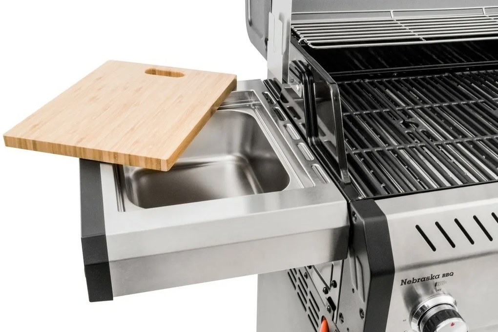 G21 Nebraska BBQ Premium line plynový gril, 6horákov + tlakový regulátor zdarma