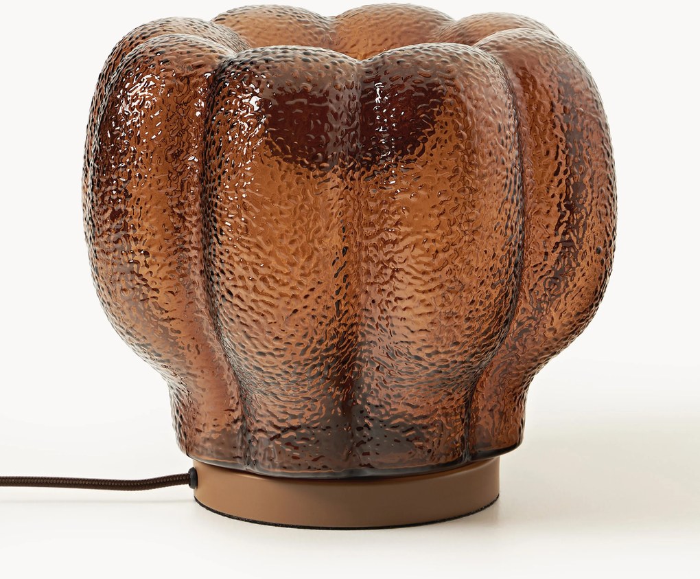 Malá stolová lampa zo skla Umali