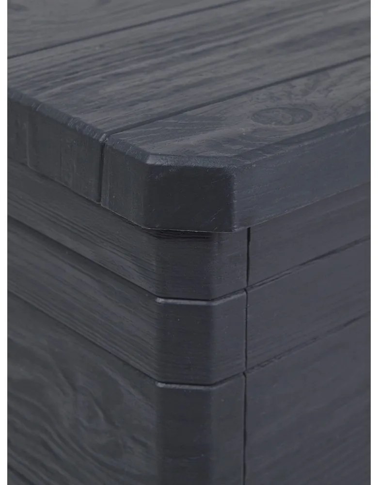 Tmavosivý záhradný úložný box Woodys – Toomax
