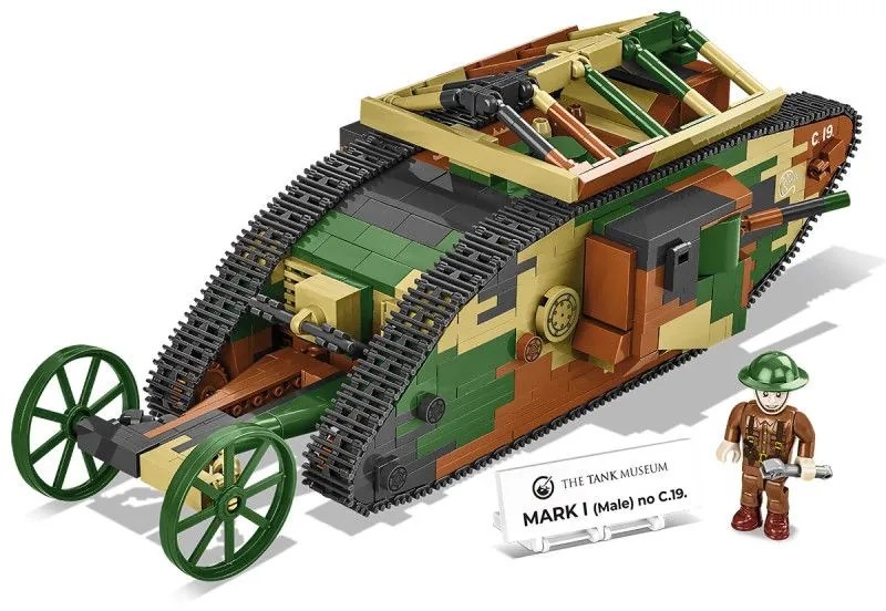 COBI 2993 Great War Britský tank MARK I (Male) C.19. 1:35