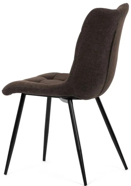 Autronic BONTEC Jedálenská stolička, hnedá, látka, DCL-L1094 BR2 Farba: Šedá