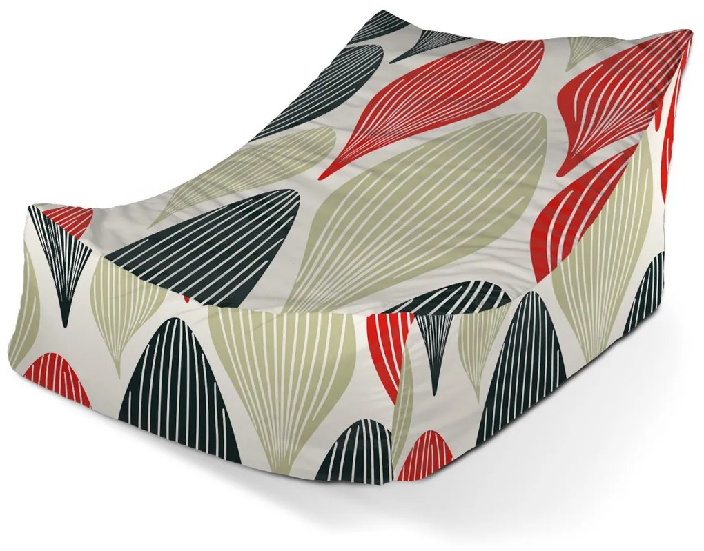 Sablio Sedací vak Lounge Hravé 60. roky - 80 x 95 x 50 cm