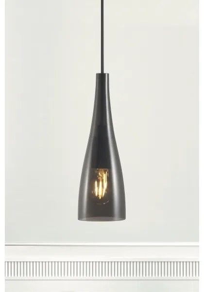 Nordlux - Luster na lanku EMBLA 1xE27/40W/230V čierna