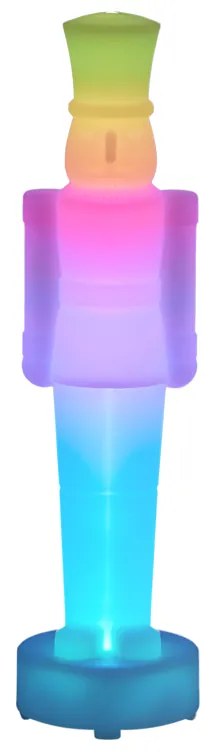 Stolná lampa biela vrátane LED stmievateľná a nabíjateľná RGBW-IC - Nutcracker