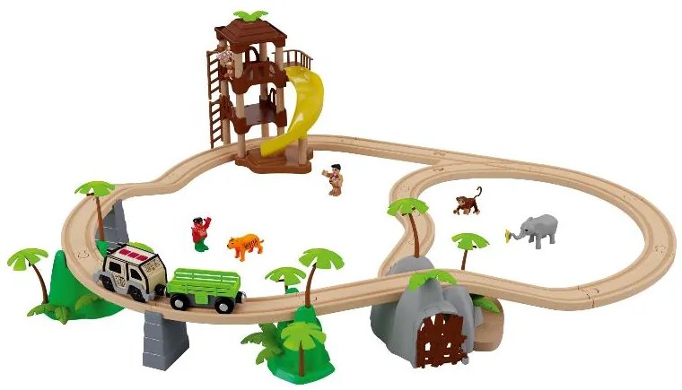 Playtive Drevená železničná súprava (džungľa)  (100381062)