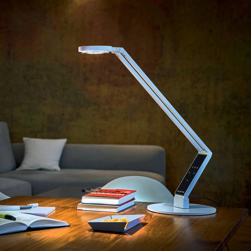 Luctra Table Radial stolná LED podstavec biely