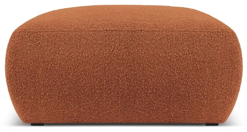 Hnedý taburet z textílie bouclé Molino – Micadoni Home
