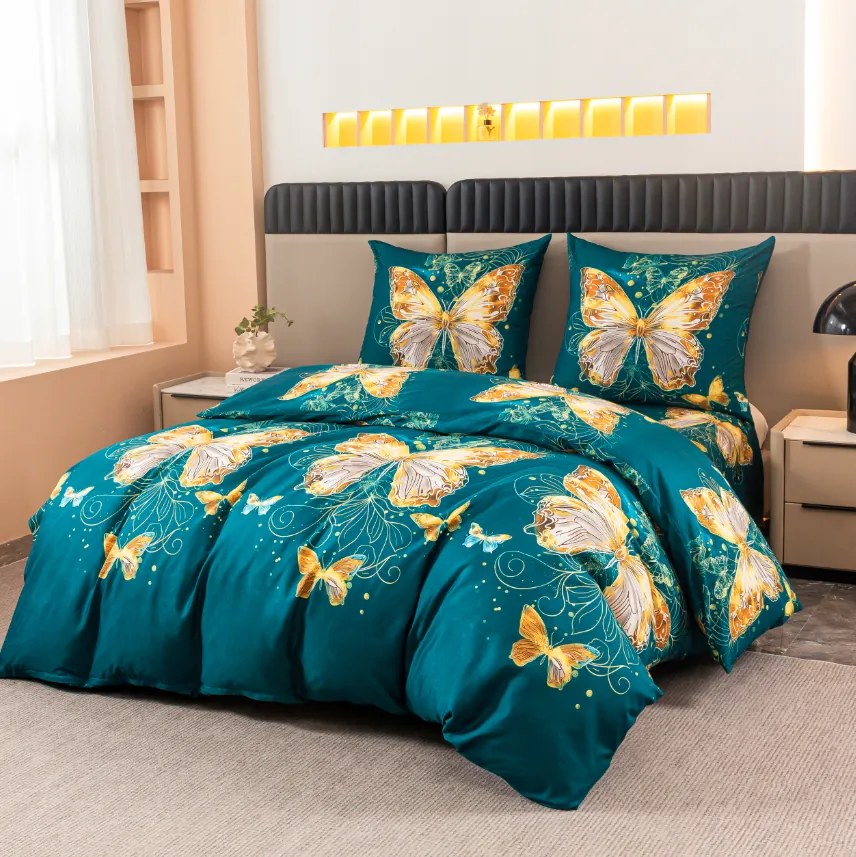 Obliečky z mikrovlákna ZAFIRA modré Rozmer obliečky: 70 x 80 cm | 140 x 200 cm