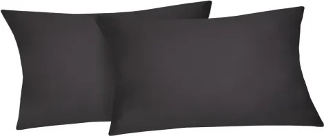Obliečka na vankúš (2 ks) Satin 40x80 cm, antracitový%