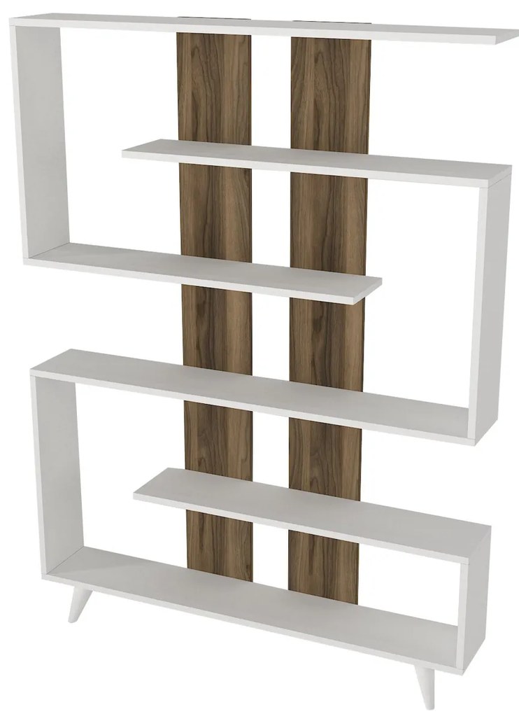 Knižnica Rain White Walnut