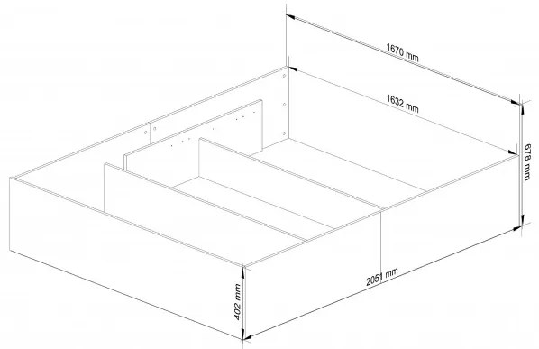 Manželská posteľ s roštom a matracom 160x200 cm, biela