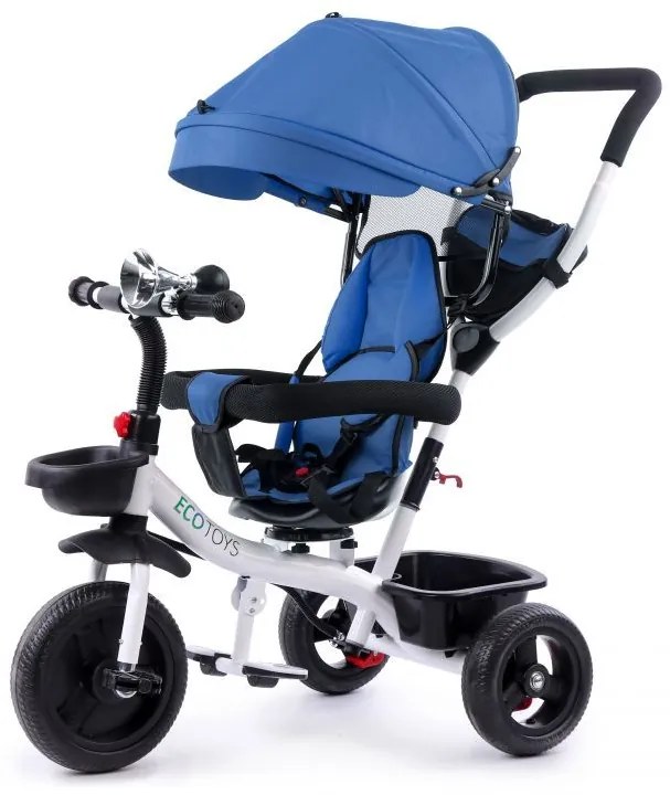 Modrá trojkolka s otočným sedadlom 360°, Ecotoys