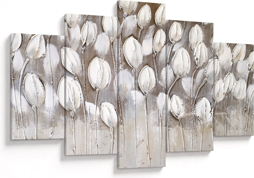 Obraz - Štruktúrované tulipány (150x105 cm)