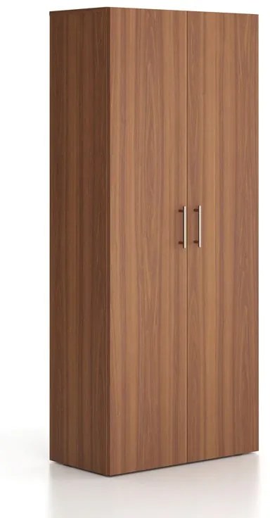 Kancelárska skriňa vysoká SOLID, 800 x 400 x 1830 mm, orech