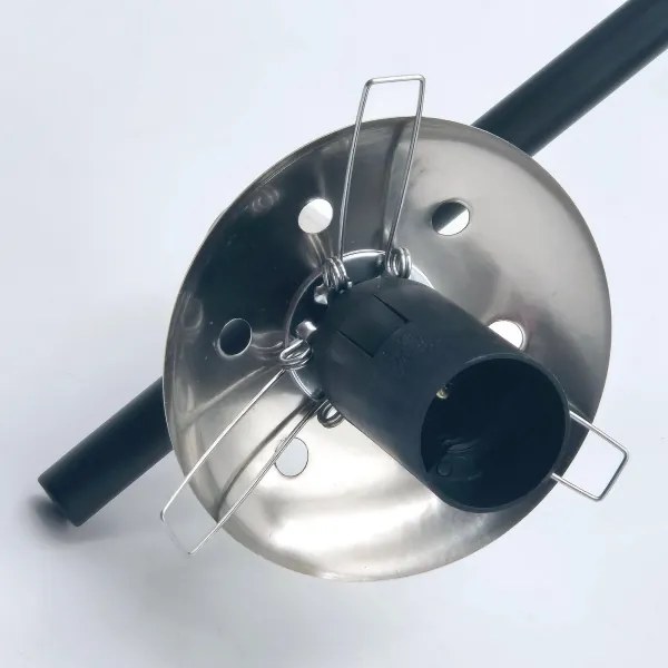 Luster na tyči LILOU 6xE14/5W/230V matný chróm/dymová