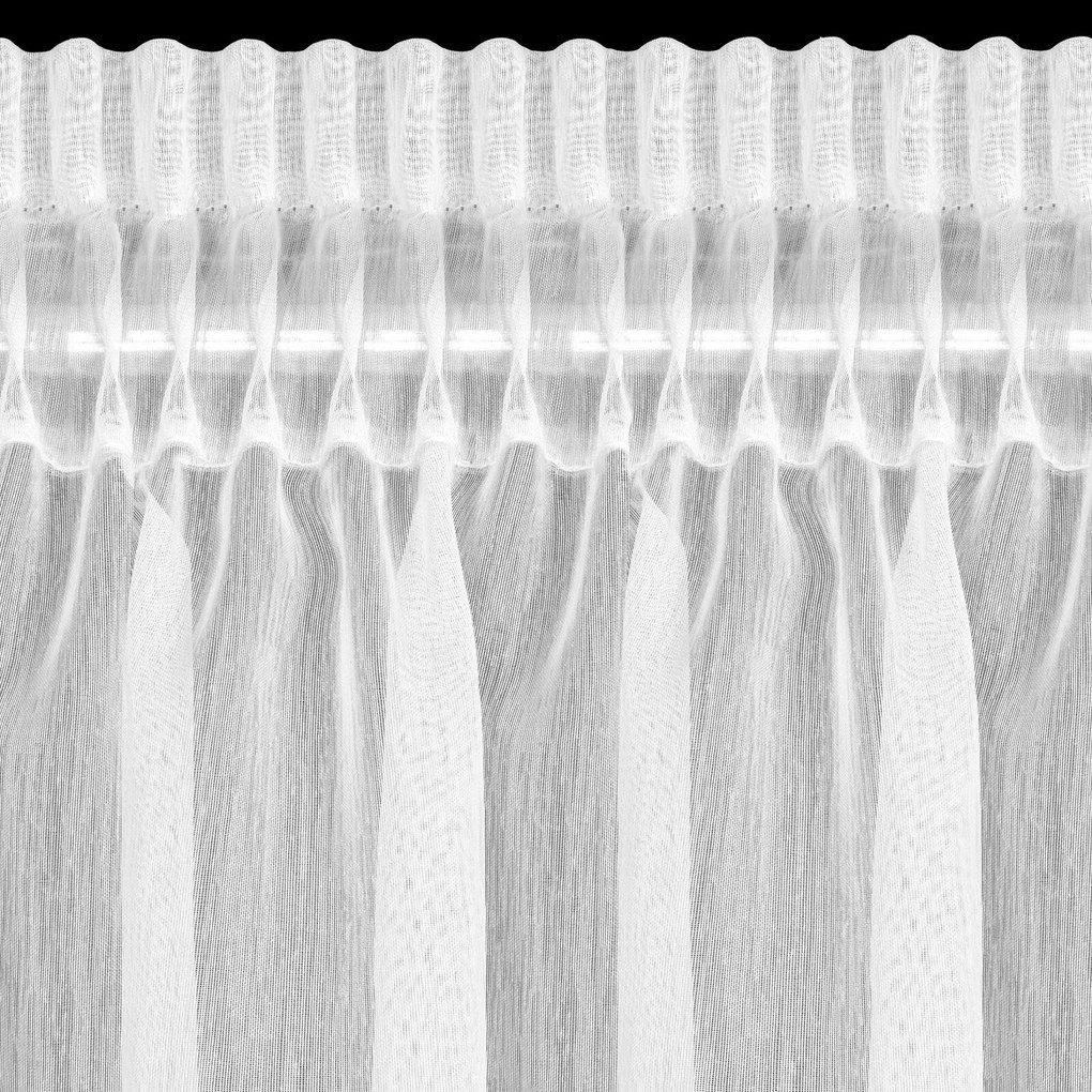 ZÁCLONA NA PÁSKE REBECCA 140X250 CM BIELA