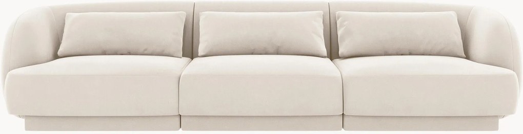 Pohovka v zamatovom vzhľade Tulum (4-miestne), Š 255 cm