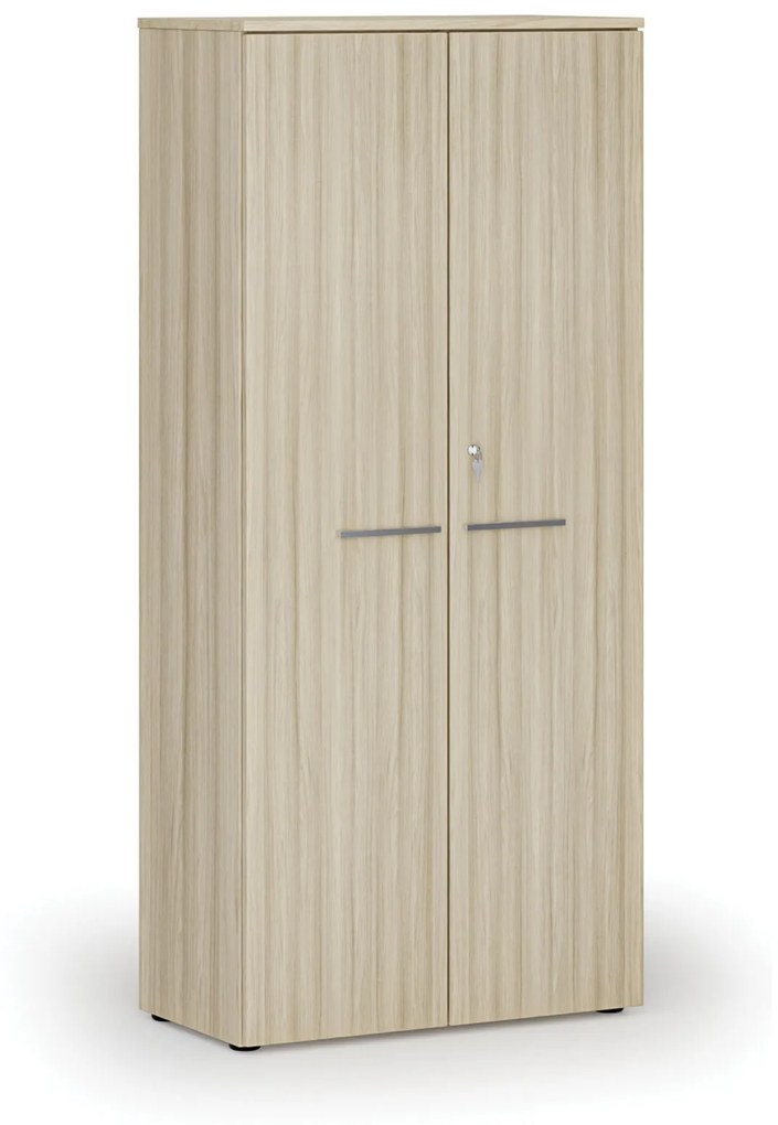 Kancelárska skriňa s dverami PRIMO WOOD, 1781 x 800 x 420 mm, dub prírodný