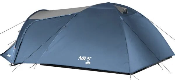Turistický stan NILS Camp Trekker NC6012 modro-sivý