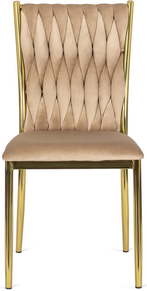 PROXIMA.store - Luxusná jedálenská stolička DAN FARBA: béžová