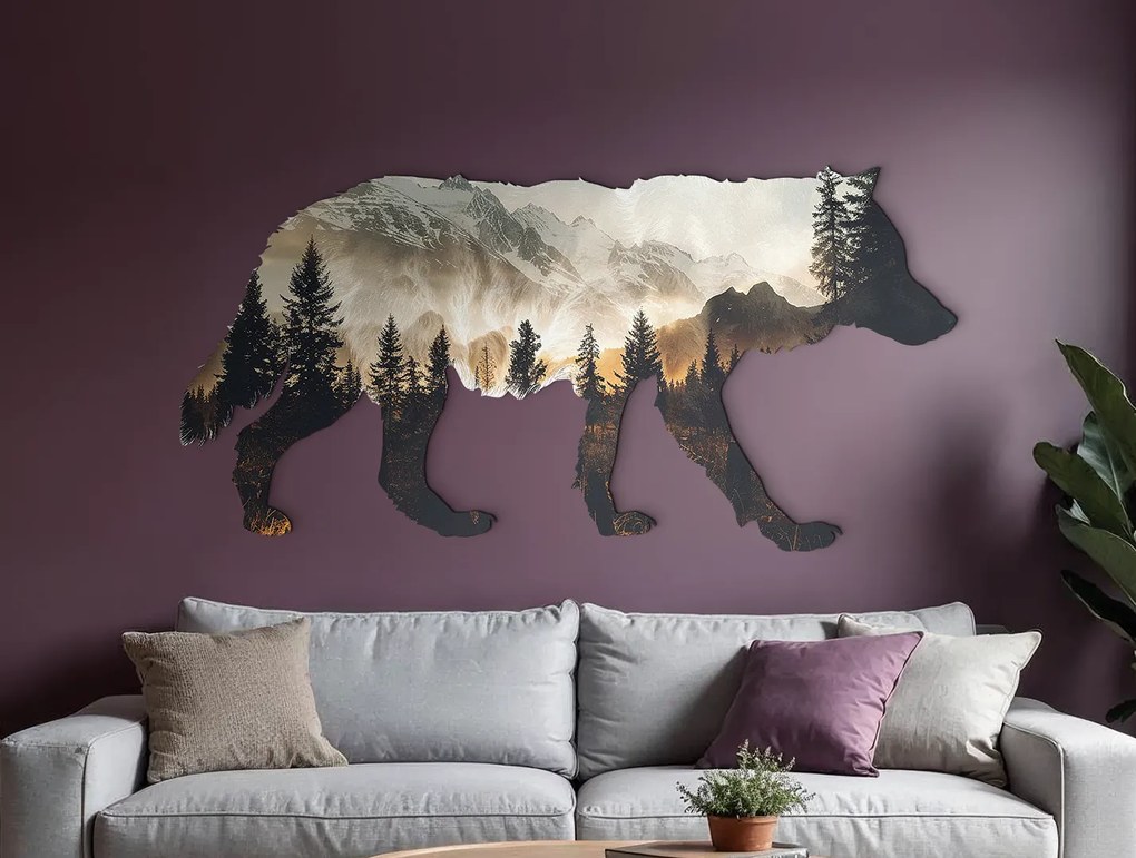 drevko | Obraz na stenu Vlčí horizont 395 x 80 cm