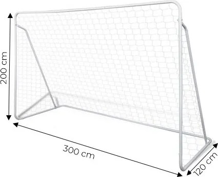 MOVEPRO Futbalová bránka so sieťou 300x200cm ECOTOYS