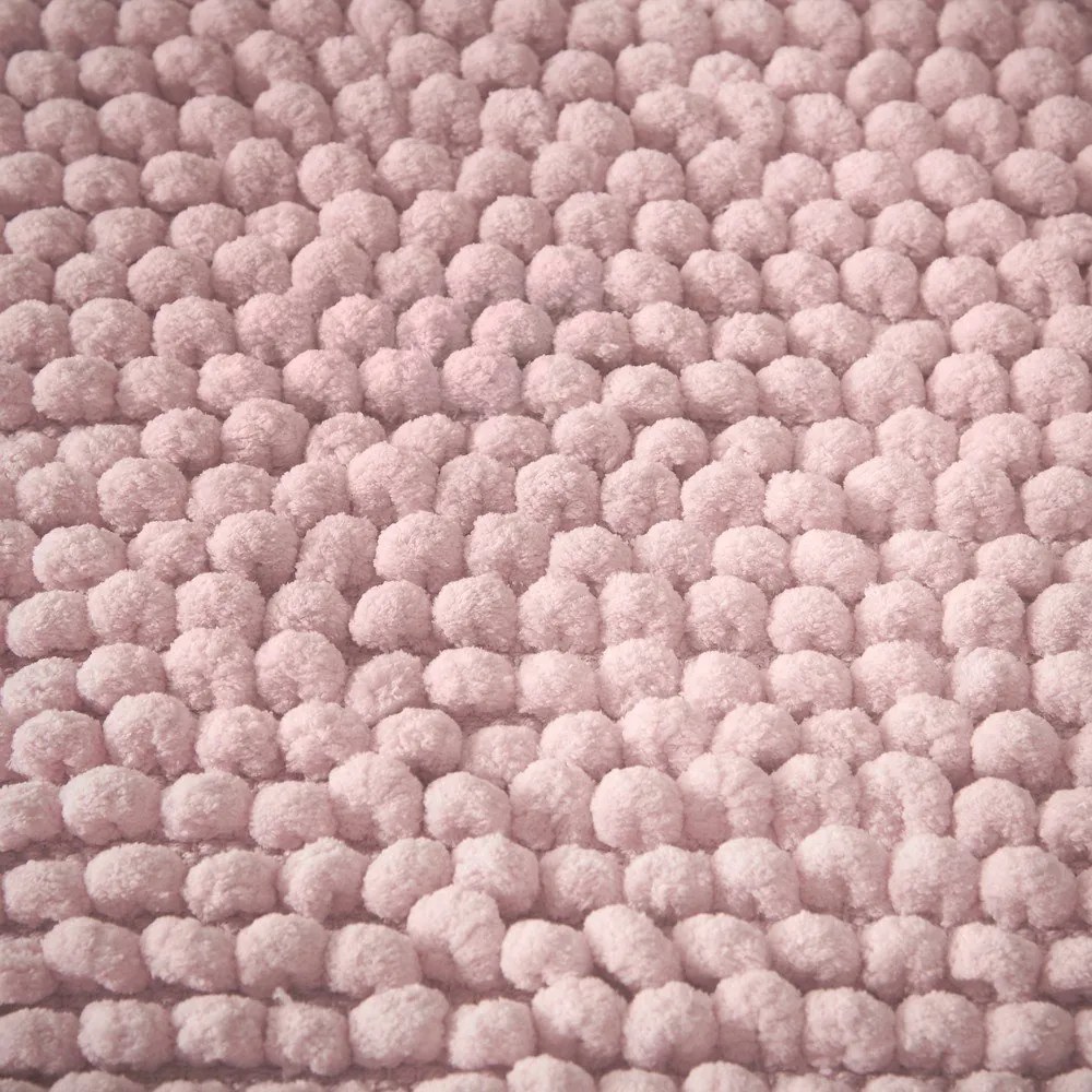Ružová kúpeľňová predložka 50x80 cm Aspen Bobble – Bianca
