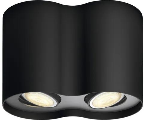 LED bodové svietidlo Philips HUE 8719514338425 Pillar 2x 5W 2x 350lm 2200-6500K čierne s diaľkovým ovládaním