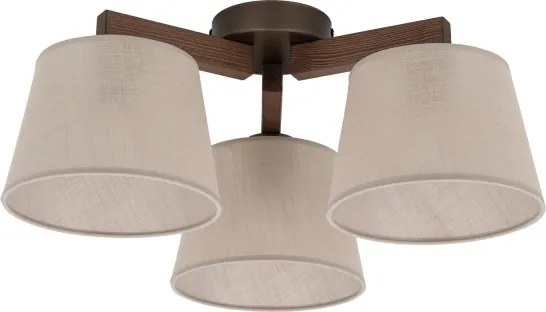 Brilagi - Prisadený luster LATTE 3xE27/15W/230V borovica/béžová