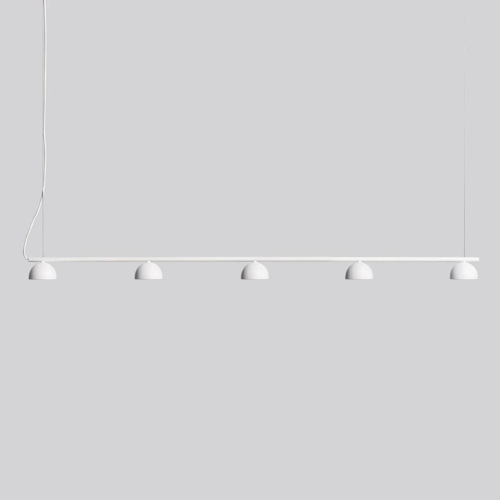 Northern Blush závesné LED svietidlo 5-pl., biela