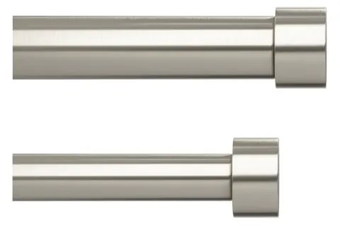 Roztiahnuteľná dvojitá garniža z nerezovej ocele 168 - 305 cm Cappa - Umbra