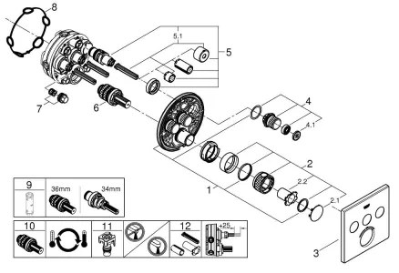GROHE 29126000 - Termostatická batéria GROHTHERM SMARTCONTROL, lesklý chróm