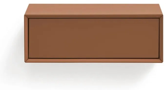 Závesný nočný stolík v tehlovej farbe Platt – Teulat