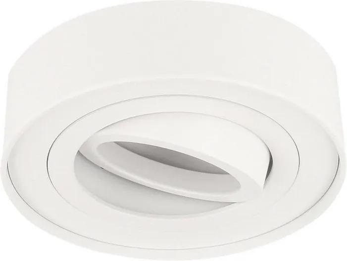 LED line® Okrúhle výklopné svietidlo biele brúsené - ROLLO MIDI