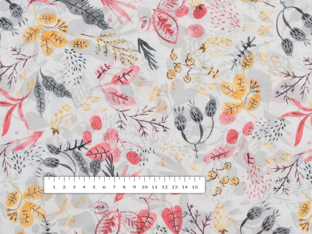Biante Dekoračný obdĺžnikový obrus PML-087 Červeno-oranžové lístky 120x180 cm
