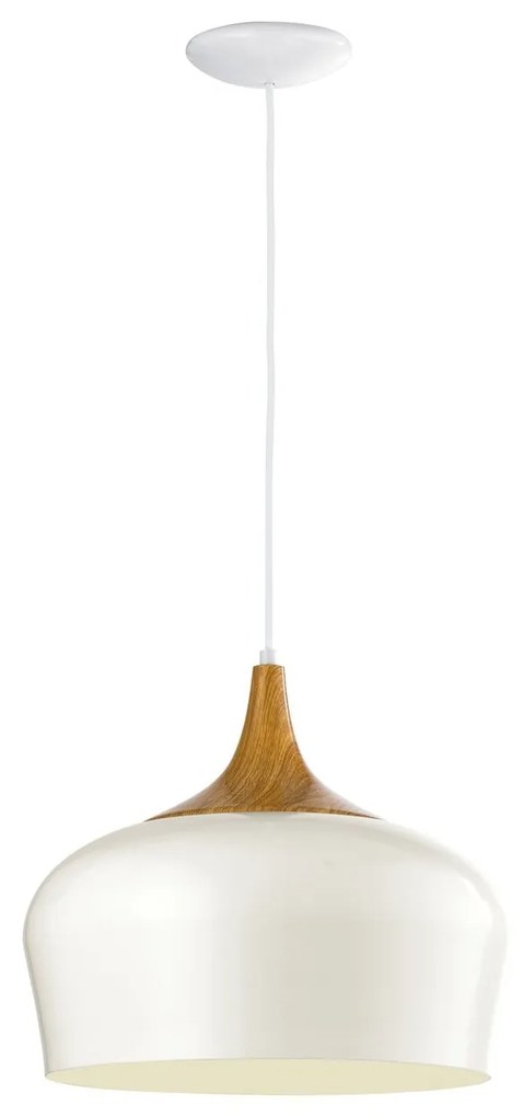 Závesné svietidlo EGLO OBREGON creme/oak 95383