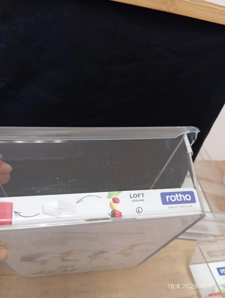 2. akosť - Organizér do chladničky Rotho LOFT FRIDGE, 5 l - 31 x 22 x 9 cm (ulomené)