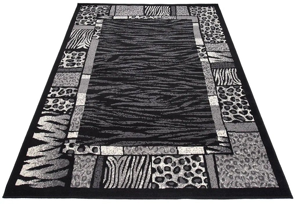 Koberec J316B BLACK CHEAP PP CRM Veľkosť: 130x190cm