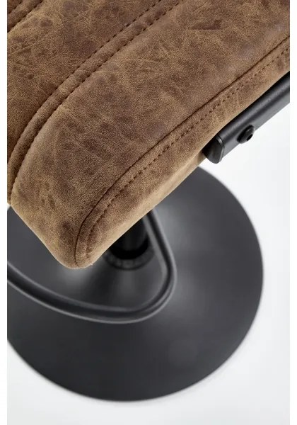 Barová stolička 109x46 cm čierna/hnedá